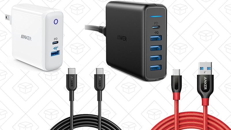 Anker PowerPort II with Power Delivery | $25 | Amazon | Promo code ANKEBESTAnker PowerPort Premium with Power Delivery | $38 | Amazon | Promo code ANKEBESTAnker PowerLine II USB-C to C 3' Cable | $7 | Amazon | Promo code ANKEBESTAnker PowerLine II USB-C to C 6' Cable | $8 | Amazon | Promo code ANKEBESTAnker PowerLine+ USB 3.0 to USB-C Cable | $10 | Amazon | Promo code ANKEBEST